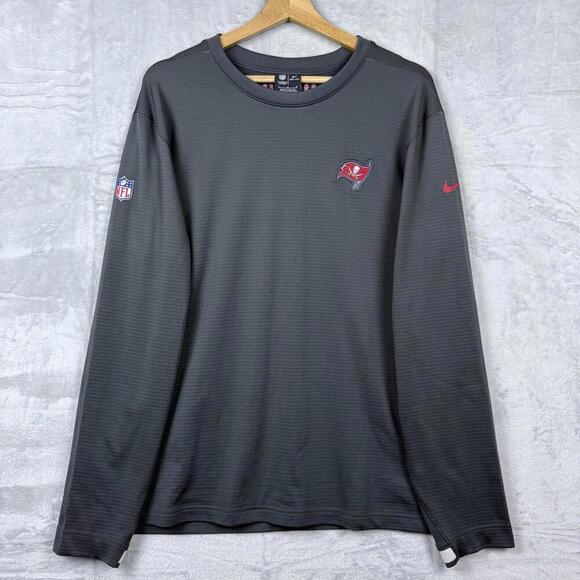 Nike NFL Tampa Bay Buccaneers Dri-FIT On Field Long Sleeve Shirt Black Men Large - Picture 1 of 10